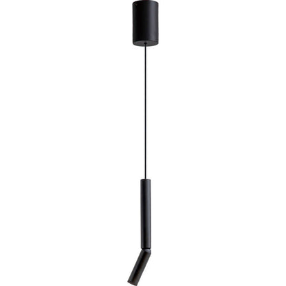 Modern Minimalist Deformable Long Tube Aluminum LED Pendant Light For Bedroom