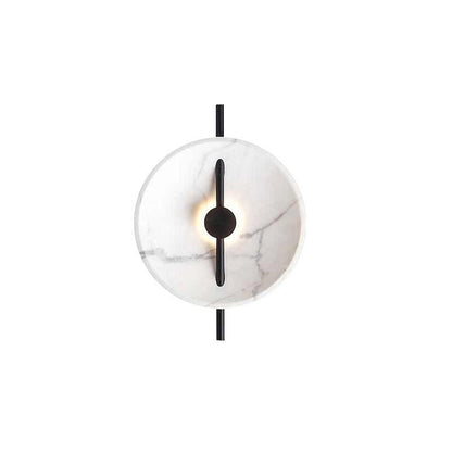 Contemporary Nordic Abstract Design Round Resin Metal LED Wall Sconce Lamp For Living Room