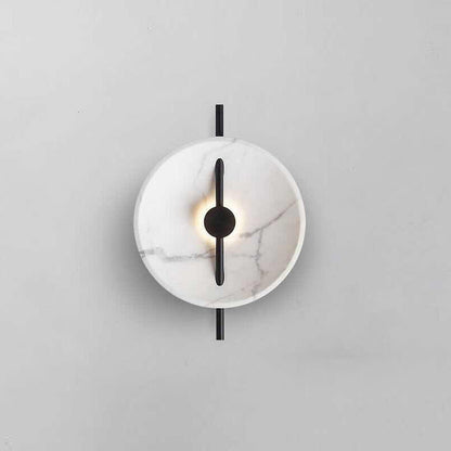 Contemporary Nordic Abstract Design Round Resin Metal LED Wall Sconce Lamp For Living Room