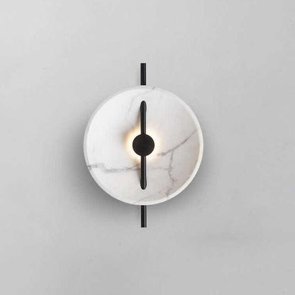 Contemporary Nordic Abstract Design Round Resin Metal LED Wall Sconce Lamp For Living Room