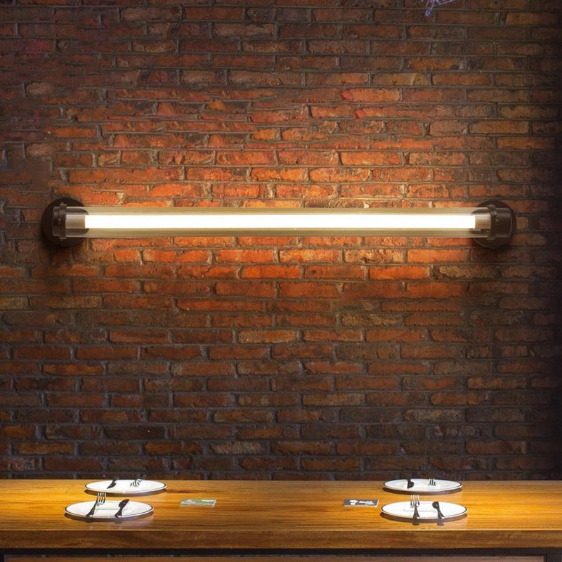 Contemporary Industrial Bar Design Iron Acrylic LED Wall Sconce Lamp For Hallway
