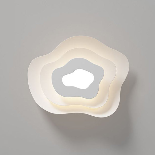 Contemporary Creative Annual Ring Design Iron LED Flush Mount Ceiling Light For Bedroom