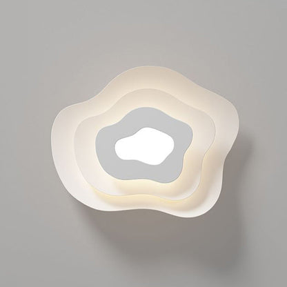 Contemporary Creative Annual Ring Design Iron LED Flush Mount Ceiling Light For Bedroom