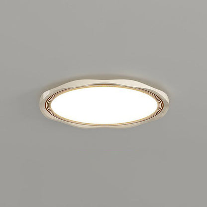 Modern Minimalist Round Iron Aluminum Alloy Acrylic LED Flush Mount Ceiling Light For Bedroom