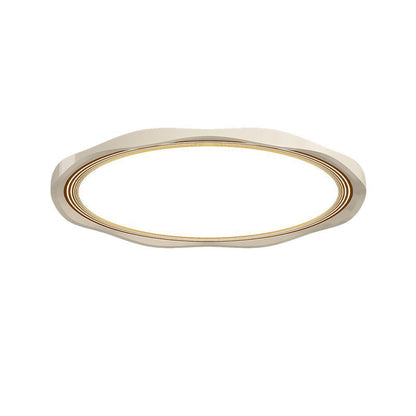 Modern Minimalist Round Iron Aluminum Alloy Acrylic LED Flush Mount Ceiling Light For Bedroom
