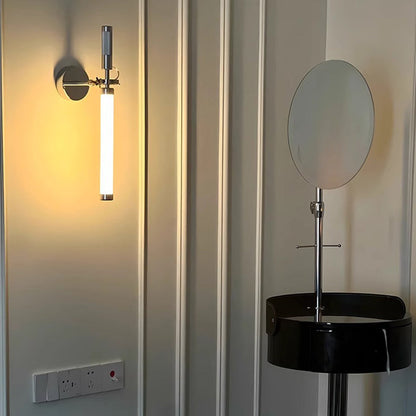 Contemporary Industrial Acrylic Metal Columnar LED Wall Sconce Lamp For Bedroom