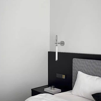 Contemporary Industrial Acrylic Metal Columnar LED Wall Sconce Lamp For Bedroom