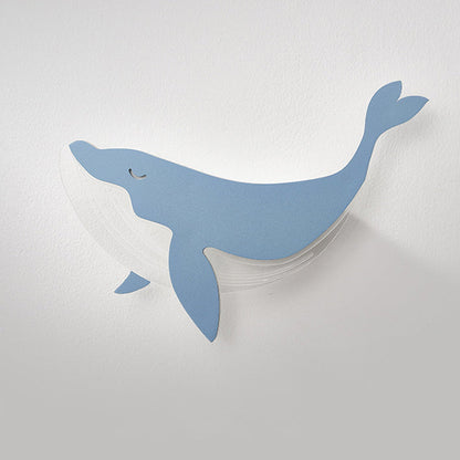 Modern Minimalist Kids Iron Acrylic Rabbit & Dolphin LED Wall Sconce Lamp for Bedroom