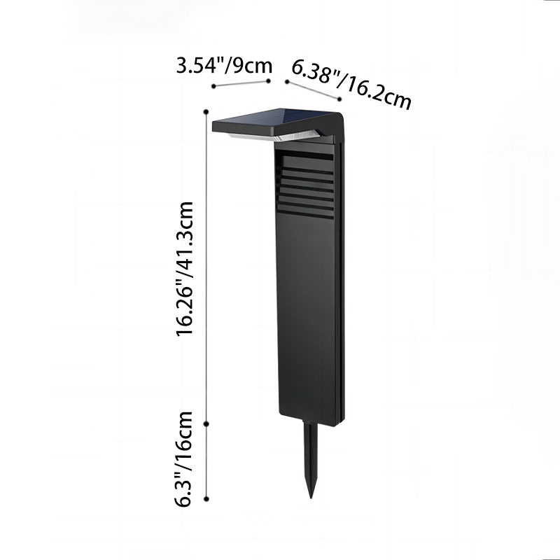 Modern Minimalist Waterproof L-Shape ABS & Plastics LED Solar Landscape Lighting Outdoor Lights For Garden