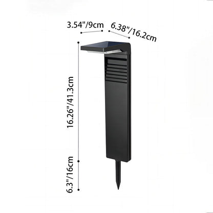 Modern Minimalist Waterproof L-Shape ABS & Plastics LED Solar Landscape Lighting Outdoor Lights For Garden