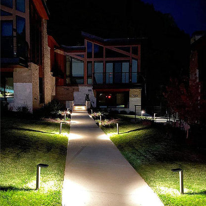 Modern Minimalist Waterproof L-Shape ABS & Plastics LED Solar Landscape Lighting Outdoor Lights For Garden
