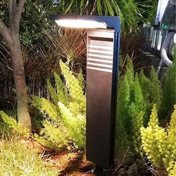 Modern Minimalist Waterproof L-Shape ABS & Plastics LED Solar Landscape Lighting Outdoor Lights For Garden