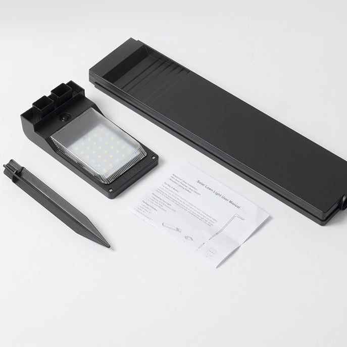 Modern Minimalist Waterproof L-Shape ABS & Plastics LED Solar Landscape Lighting Outdoor Lights For Garden