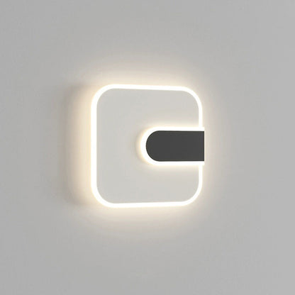 Modern Minimalist Round & Square Iron Acrylic LED Wall Sconce Lamp For Hallway