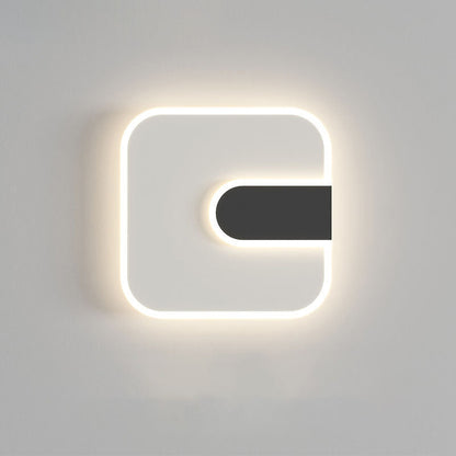 Modern Minimalist Round & Square Iron Acrylic LED Wall Sconce Lamp For Hallway