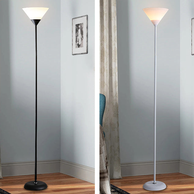Modern Minimalist Fan Shape Iron Acrylic 1/2-Light Standing Floor Lamp For Study