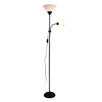 Modern Minimalist Fan Shape Iron Acrylic 1/2-Light Standing Floor Lamp For Study