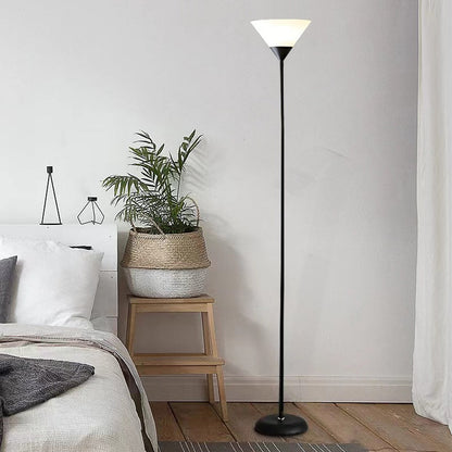 Modern Minimalist Fan Shape Iron Acrylic 1/2-Light Standing Floor Lamp For Study