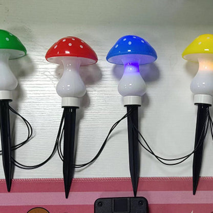 Contemporary Creative Waterproof Solar Mushroom Plastic LED Landscape Lighting Outdoor Lights For Garden