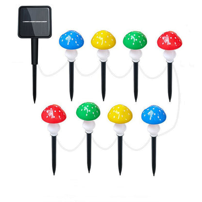 Contemporary Creative Waterproof Solar Mushroom Plastic LED Landscape Lighting Outdoor Lights For Garden