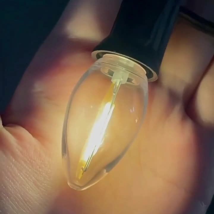 Modern Minimalist Waterproof Solar Christmas Waterdrop Plastic 12/25-Light Landscape Lighting Outdoor String Light For Garden