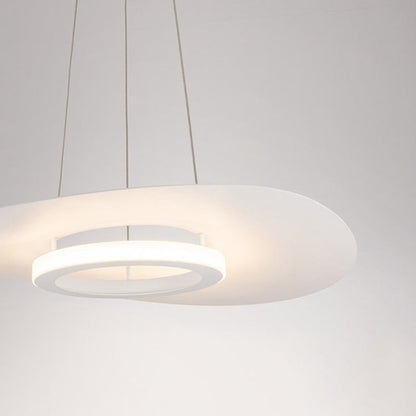 Contemporary Creative Flying Saucer Iron Acrylic LED Pendant Light For Dining Room