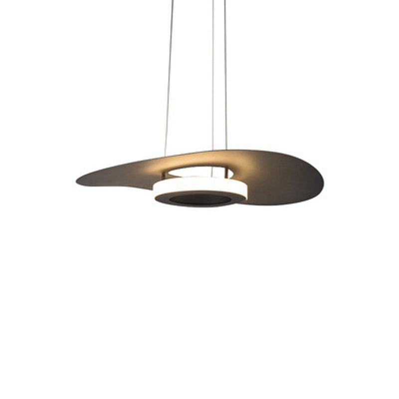 Contemporary Creative Flying Saucer Iron Acrylic LED Pendant Light For Dining Room