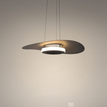 Contemporary Creative Flying Saucer Iron Acrylic LED Pendant Light For Dining Room