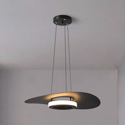 Contemporary Creative Flying Saucer Iron Acrylic LED Pendant Light For Dining Room