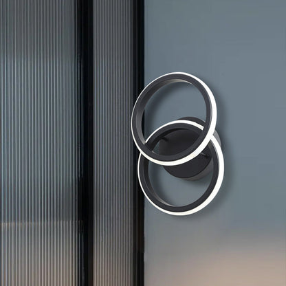 Modern Minimalist Round Iron Silicone LED Wall Sconce Lamp For Living Room