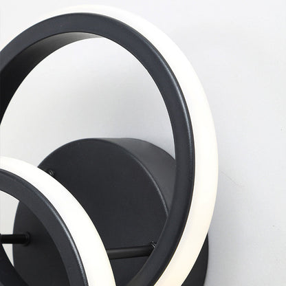 Modern Minimalist Round Iron Silicone LED Wall Sconce Lamp For Living Room