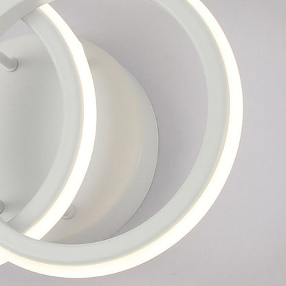 Modern Minimalist Round Iron Silicone LED Wall Sconce Lamp For Living Room