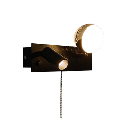 Contemporary Creative Rectangle Iron & PC Rotatable LED Wall Sconce Lamp For Bedroom