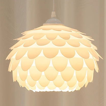 Modern Art Deco Pinecone Iron Plastic 1-Light Standing Floor Lamp For Bedroom