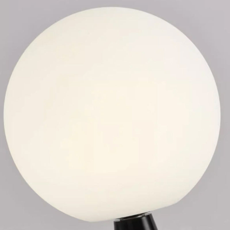 Modern Minimalist Round Resin Acrylic 1-Light Standing Floor Lamp For Living Room