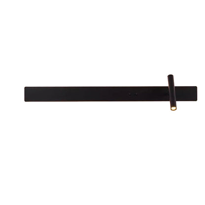 Modern Minimalist Long Strip Iron Acrylic Rotatable LED Wall Sconce Lamp For Living Room