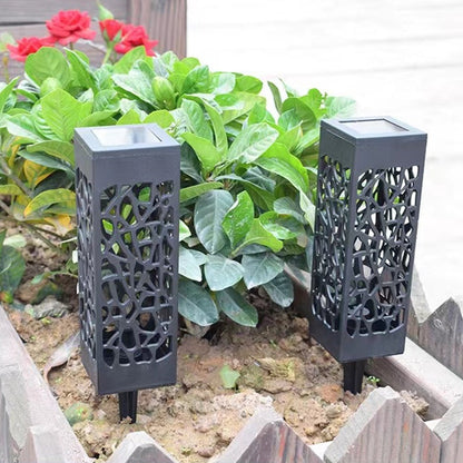 Modern Simplicity Solar Waterproof Rectangular ABS Plastic LED Outdoor Light For Garden