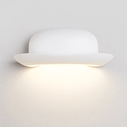 Contemporary Creative Hat Waterproof Aluminum PC Outdoor LED Wall Sconce Lamp For Outdoor Patio