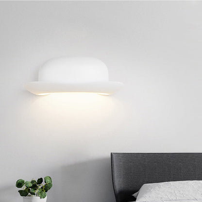 Contemporary Creative Hat Waterproof Aluminum PC Outdoor LED Wall Sconce Lamp For Outdoor Patio