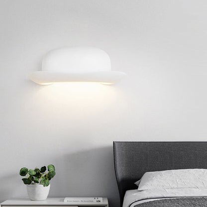 Contemporary Creative Hat Waterproof Aluminum PC Outdoor LED Wall Sconce Lamp For Outdoor Patio