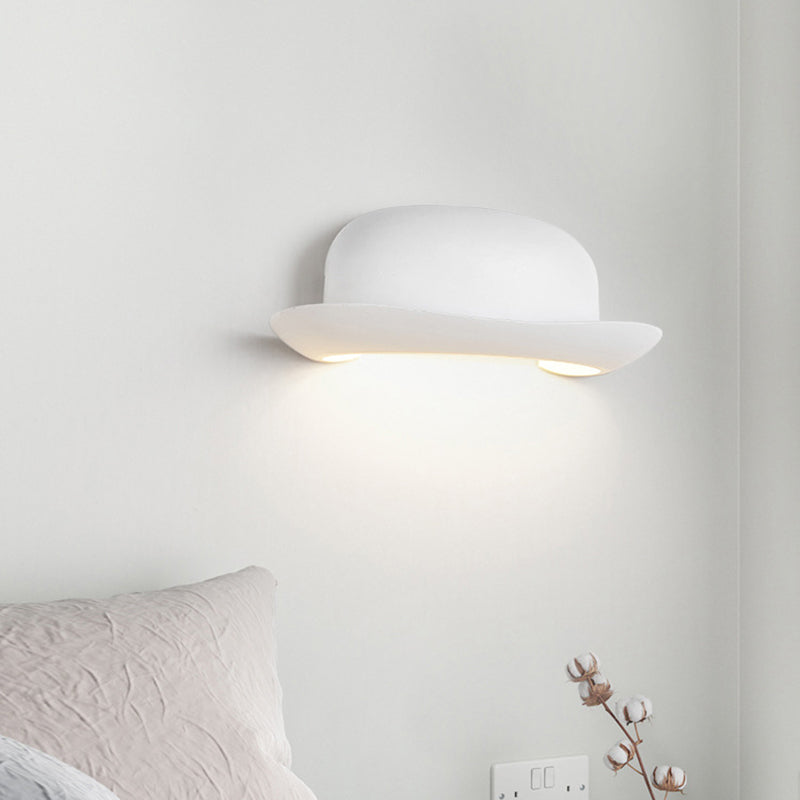 Contemporary Creative Hat Waterproof Aluminum PC Outdoor LED Wall Sconce Lamp For Outdoor Patio