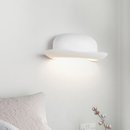 Contemporary Creative Hat Waterproof Aluminum PC Outdoor LED Wall Sconce Lamp For Outdoor Patio