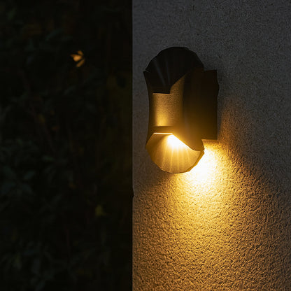 Contemporary Creative Waterproof Conch Aluminum Glass Outdoor LED Wall Sconce Lamp For Outdoor Patio