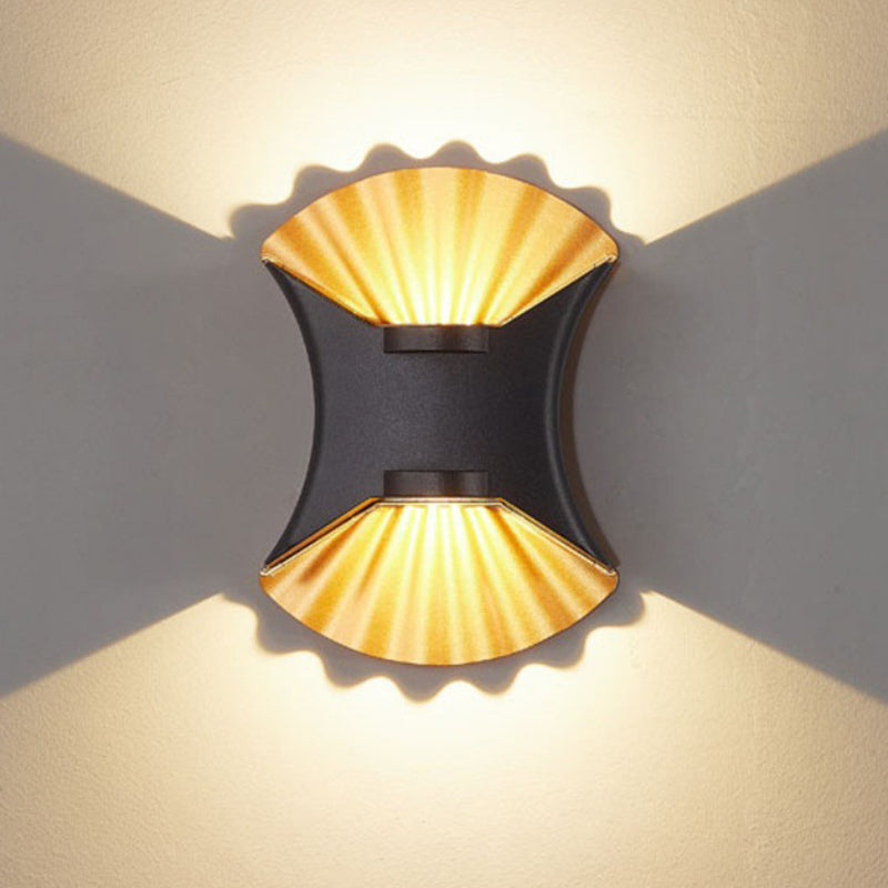 Contemporary Creative Waterproof Conch Aluminum Glass Outdoor LED Wall Sconce Lamp For Outdoor Patio