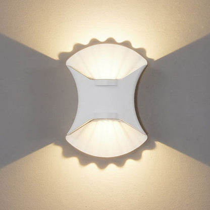 Contemporary Creative Waterproof Conch Aluminum Glass Outdoor LED Wall Sconce Lamp For Outdoor Patio