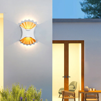 Contemporary Creative Waterproof Conch Aluminum Glass Outdoor LED Wall Sconce Lamp For Outdoor Patio