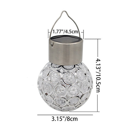 Modern Art Deco Globe Waterproof Solar Stainless Steel PVC Iron LED Outdoor Lights  Landscape Lighting  For Garden