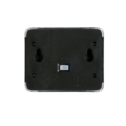 Modern Minimalist Waterproof Solar Rectangular Plastic LED Wall Sconce Lamp For Outdoor Patio