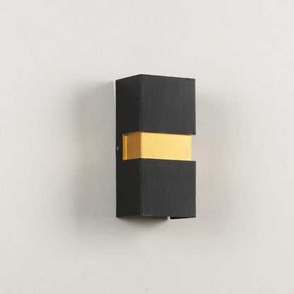 Modern Minimalist Waterproof Cuboid Aluminum Outdoor LED Wall Sconce Lamp For Outdoor Patio