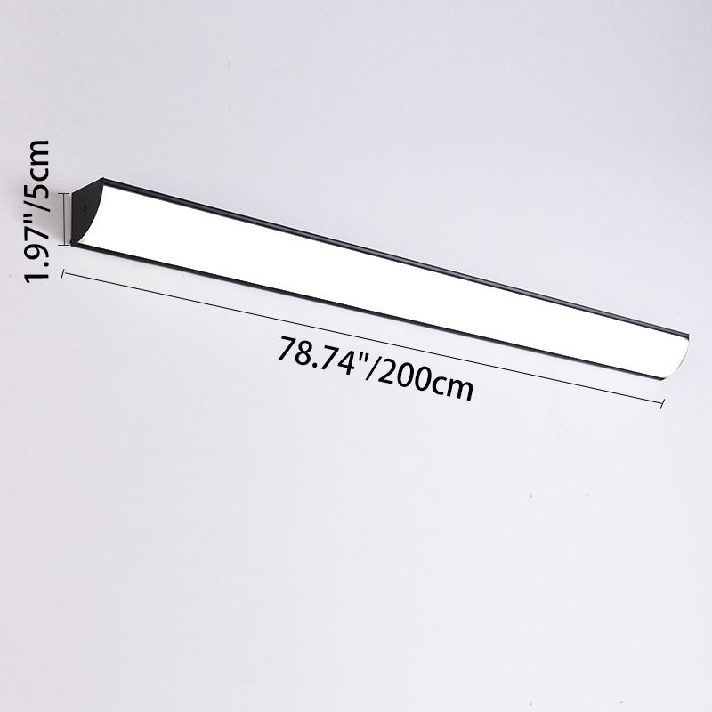 Modern Minimalist Waterproof Rectangular Aluminum Acrylic LED Outdoor Wall Sconce Lamp For Garden